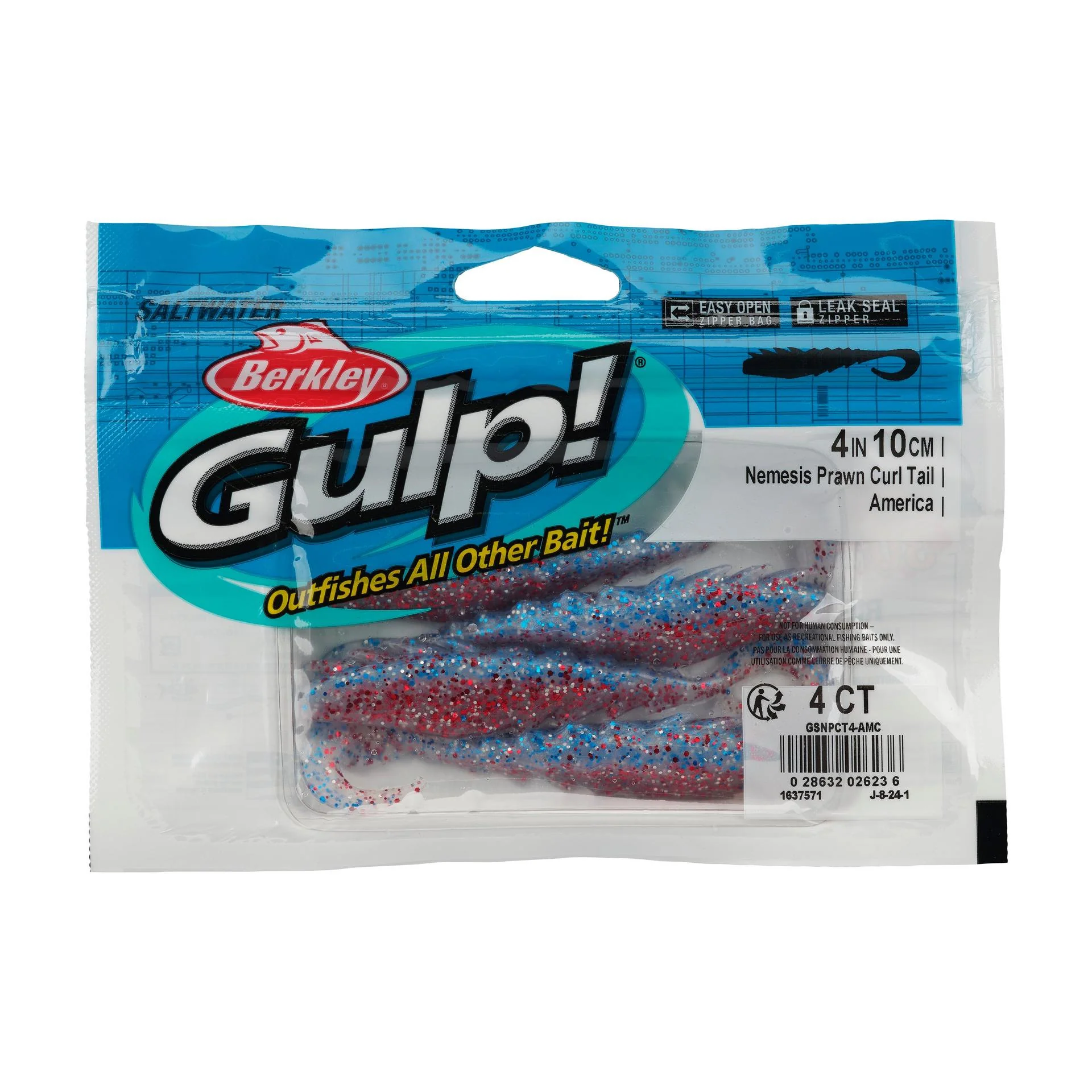 Gulp!® Saltwater Nemesis Prawn Curl Tail - Image 19