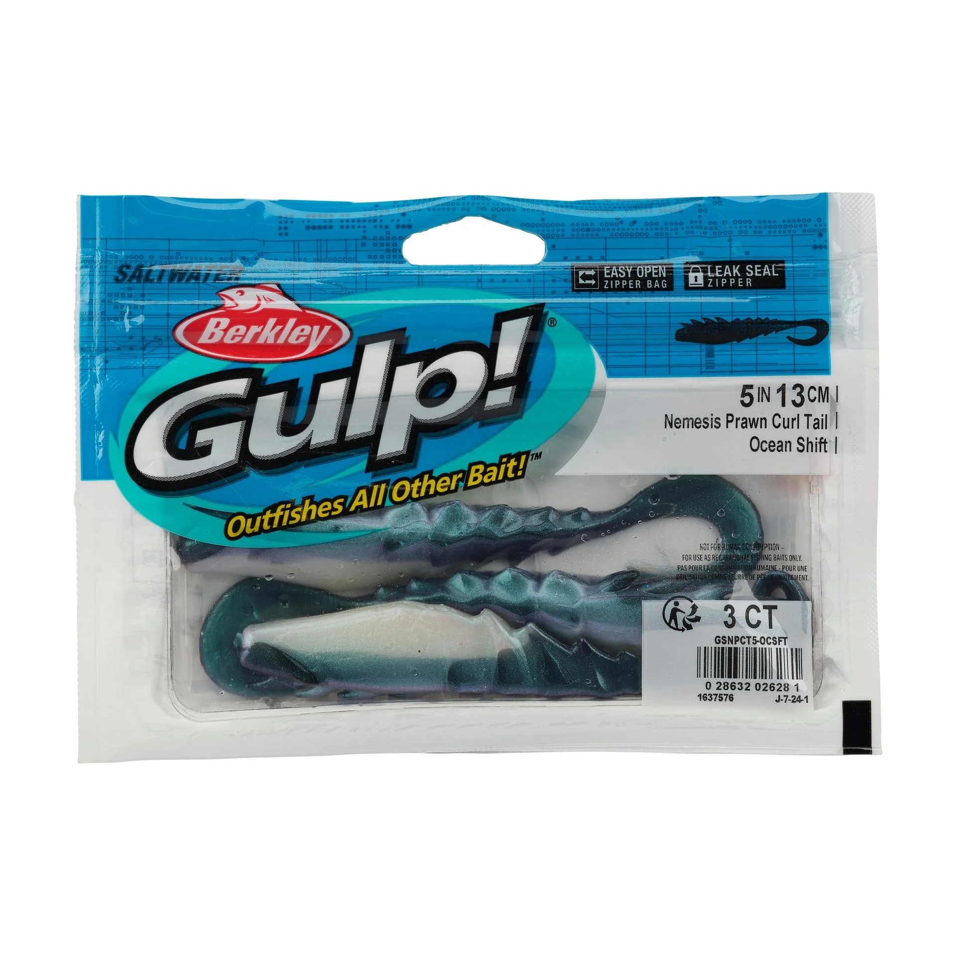 Gulp!® Saltwater Nemesis Prawn Curl Tail - Image 29