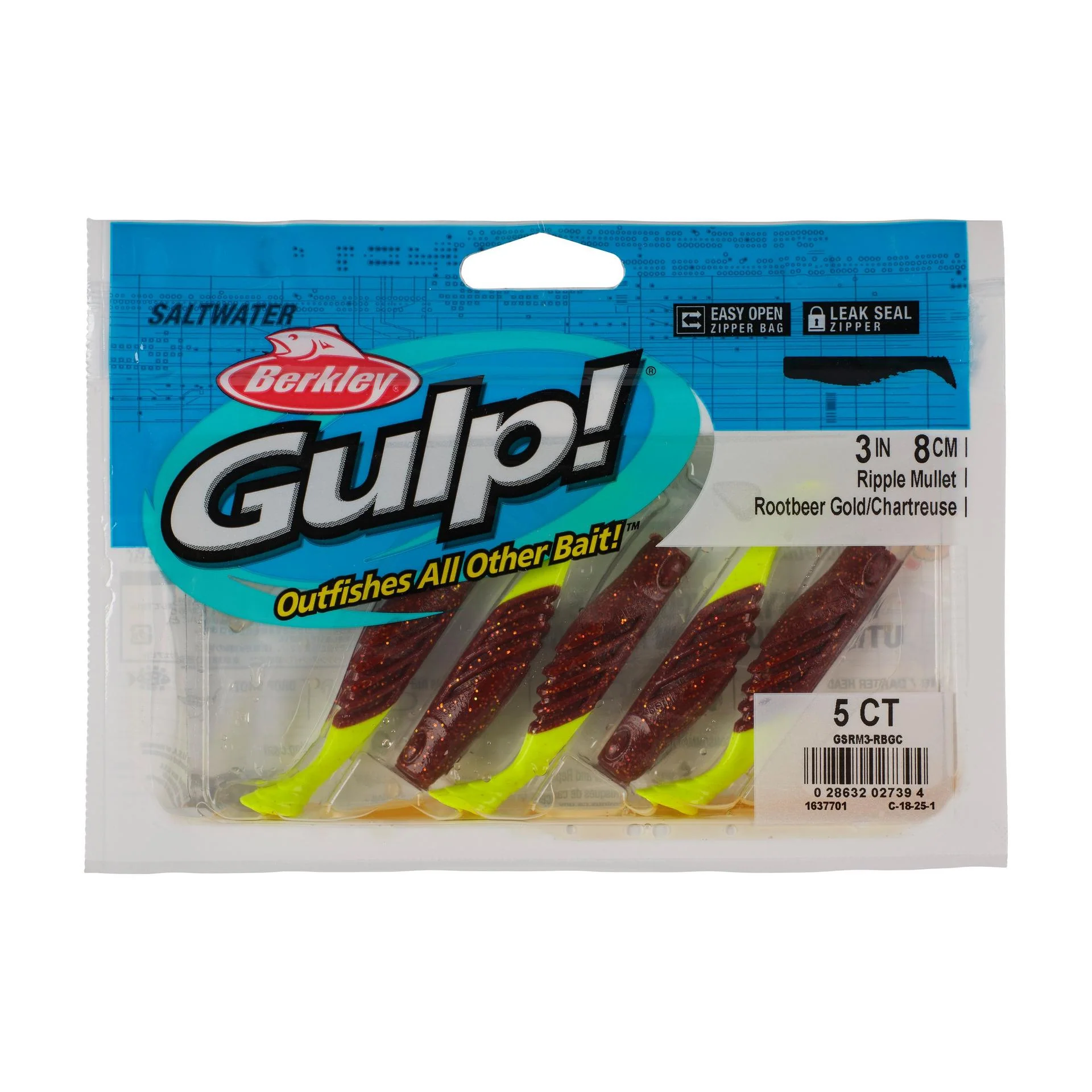 Gulp!® Saltwater Ripple Mullet - Image 62